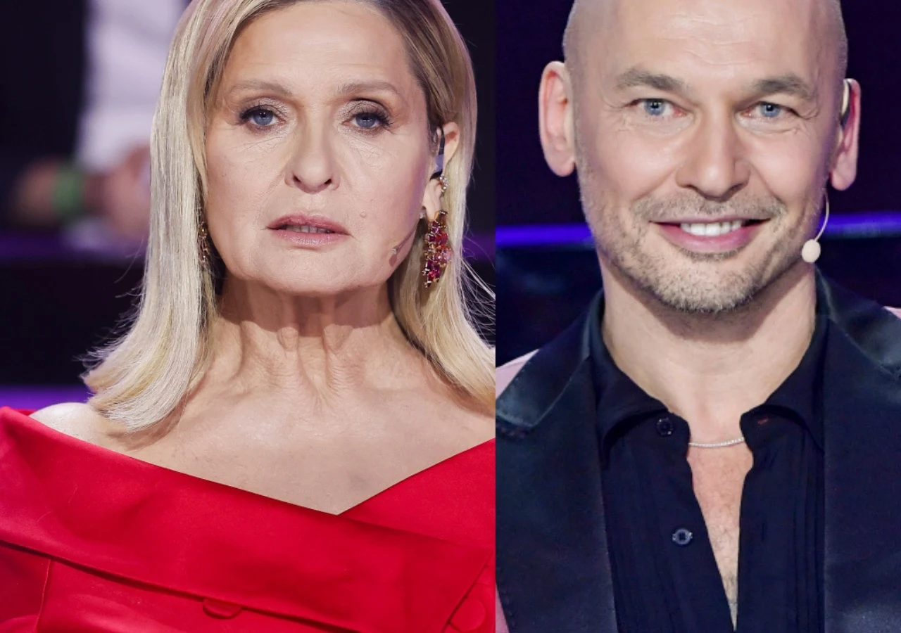 Ewa Kasprzyk, Tomasz Wygoda Ewa Kasprzyk i Tomasz Wygoda podczas nagrań do Tańca z gwiazdami.