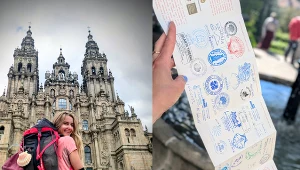 Marta Radzikowska podczas pobytu w Santiago de Compostela
