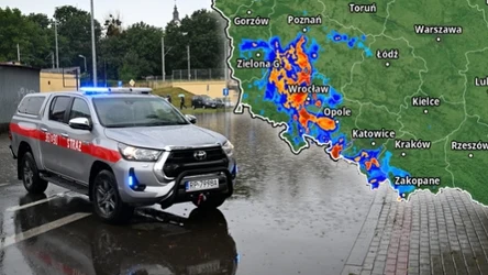 Nawałnice w środę przemierzą południową połowę Polski. Od rana grzmi i leje na Dolnym Śląsku, z czasem masy wody spadną na kolejne regiony