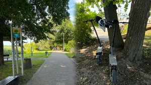 Hulajnogi nie wjadą na promenadę jeziora Miedwie. Wszyscy są "za"