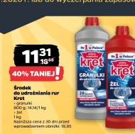 Żel do udrożniania rur Kret
