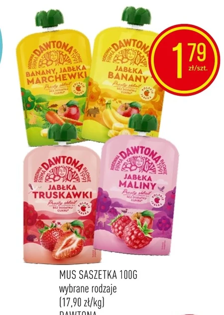 Фруктовий мус Dawtona