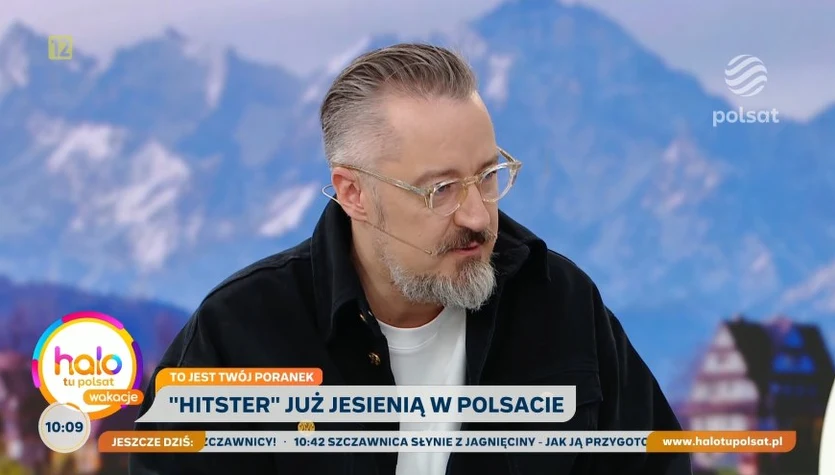 Piotr Kędzierski w "halo tu polsat"