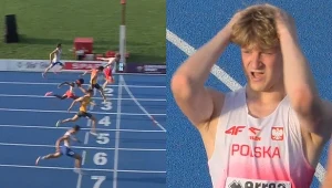 Polak chwycił się za głowę. Sprint po medal z niemal najgorszego toru