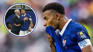 Pożegnanie tuż przed meczem. Mbappe zwrócił się do Deschampsa