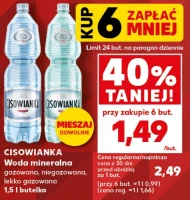 Woda niegazowana Cisowianka