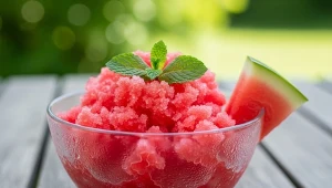 Takie lody jadłam na Sycylii. W domu robię je z arbuza, limonki i jednego dodatku