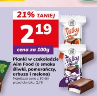 Śliwki w czekoladzie Aim Foods