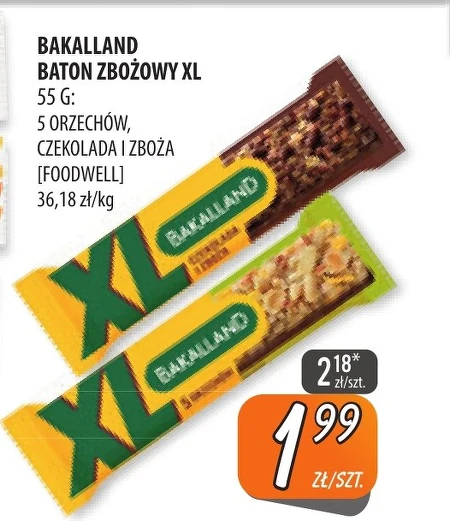 Злаковий батончик Bakalland