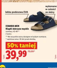 Klapki męskie Esmara