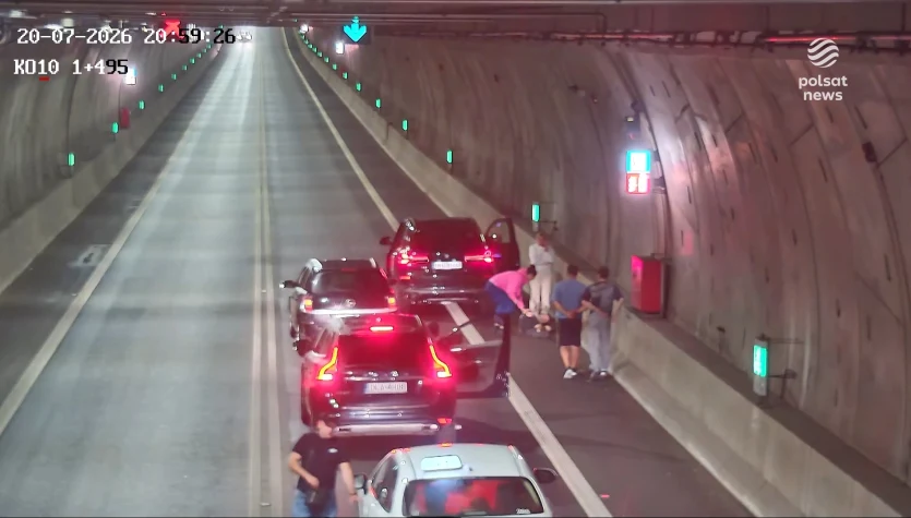 "Wydarzenia": Kierowca zasłabł w tunelu. Inni ruszyli na pomoc