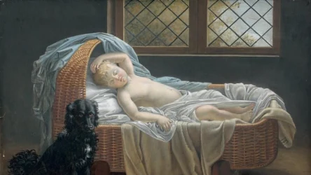 Obraz Jeanne-Élisabeth Chaudet z 1801 roku inspirowany legendą o świętym Guineforcie