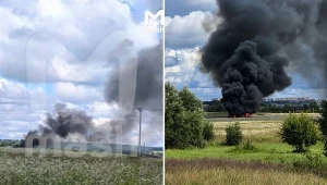 Kłęby dymu pod Moskwą. Rosjanie stracili najnowszy myśliwiec
