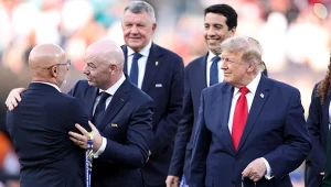 Luis de la Fuente, Gianni Infantino i Donald Trump