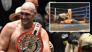 Tyson Fury był gwiazdą gali, ale to Simon Ibekwe popisał się efektownym nokautem