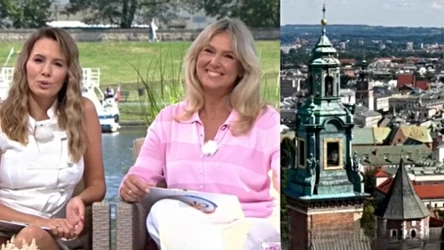 Agnieszka Hyży i Ewa Wachowicz poprowadziły "halo tu polsat" z Krakowa