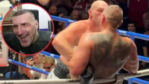Tyson Fury próbował pocałowac Mariusza Wacha