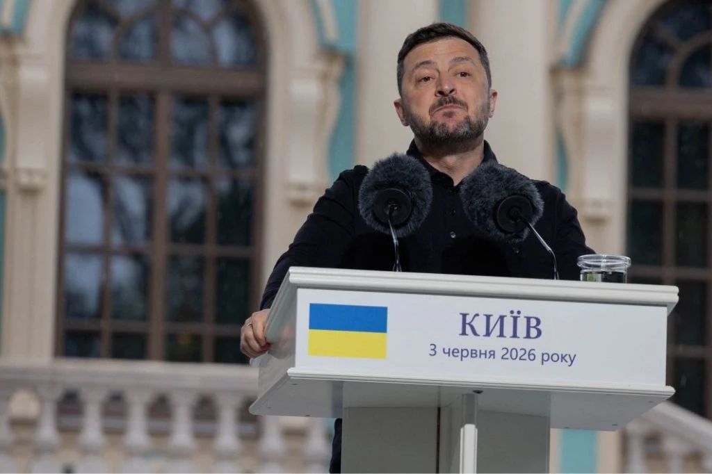 Sondaż. Polacy ocenili prezydenta Ukrainy Wołodymyra Zełenskiego Prezydent Ukrainy Wołodymyr Zełenski.