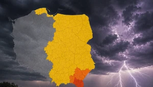 Burze nad Polską. Alerty IMGW dla 10 województw