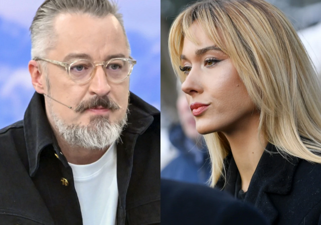 Piotr Kędzierski, Ida Nowakowska Ida Nowakowska i Piotr Kędzierski, prowadzący program "Hitster". Zbliżenie na twarze prezenterów.