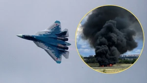 Myśliwiec Su-57 runął pod Moskwą. W akcję mogli być zamieszani Ukraińcy