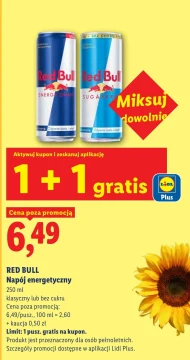Napój energetyczny Red Bull