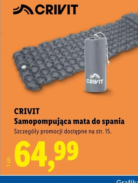 Самонадувний килимок Crivit