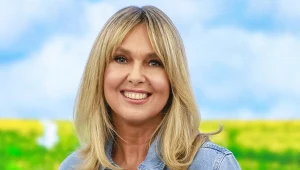 Ewa Wachowicz na planie "halo tu polsat"