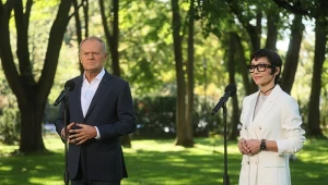 Donald Tusk i Barbara Mróz-Gorgoń.