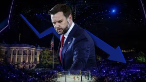 Wiceprezydent USA JD Vance marzy o byciu następcą Donalda Trumpa. Ma jednak poważne kłopoty | grafika: Magdalena Piasecka