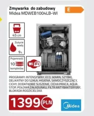 Zmywarka do zabudowy Midea