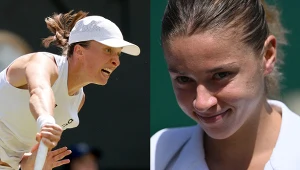 Iga Swiątek oraz Maja Chwalińska podczas tegorocznego Wimbledonu
