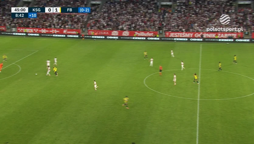 Górnik Zabrze - Fenerbahce Stambuł 1:1. Gol Michala Sacka