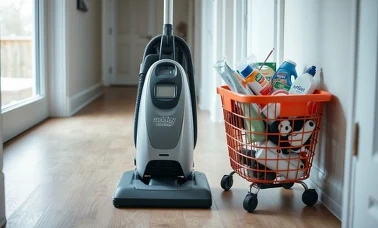 Odkurzacz warsztatowy i koszyk z drobiazgami w domowym przedpokoju — oferta Action