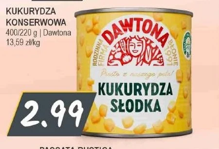Консервована кукурудза Dawtona