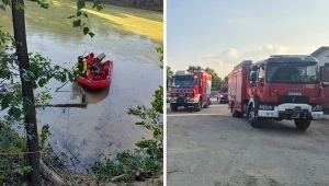 Akcja ratunkowa w kopalni żwiru w Borzęcinie