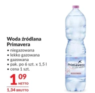 Woda niegazowana Primavera