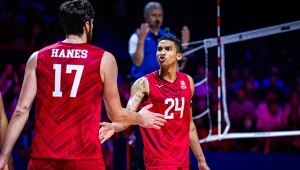 Merrick McHenry (z numerem 24) błyszczał w finale Ligi Narodów