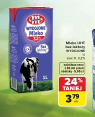 Безлактозне молоко Mlekovita