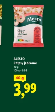 Яблучні чіпси Alesto