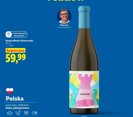 Вино Basteja Winnica Niemczańska