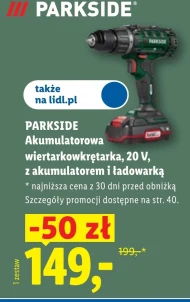 Akumulatorowa wkrętarka Parkside