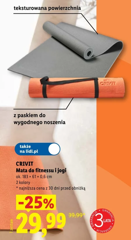 Килимок для тренувань Crivit
