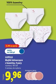 Majtki dziewczęce Lupilu