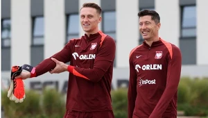 Marcin Bułka i Robert Lewandowski
