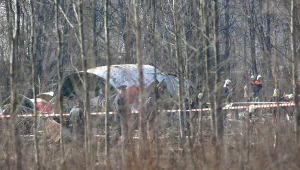 Katastrofa smoleńska. Wrak Tu-154M na miejscu tragedii