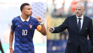 Kylian Mbappe i Gianni Infantino
