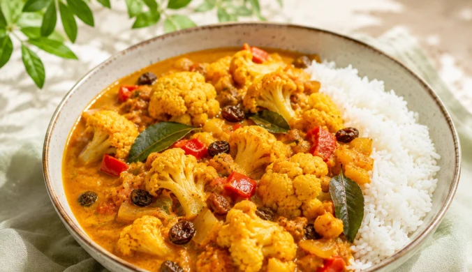 Kalafior w tej wersji dosłownie znika z talerzy. Wegańskie curry sprawdzi się, gdy masz dość mięsa