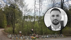 Miejsce wypadku, w którym zginął Łukasz Litewka