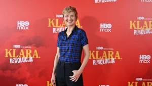 Izabela Kuna na dniu prasowym 2. sezonu serialu "Klara"
